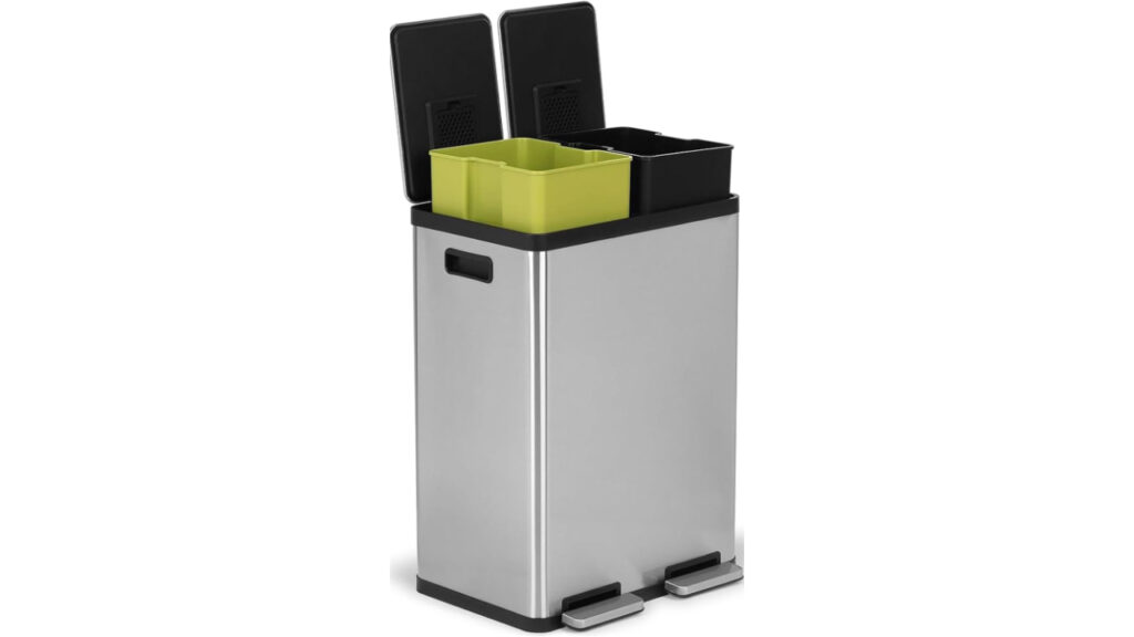 Dual Compartment Trash Can
