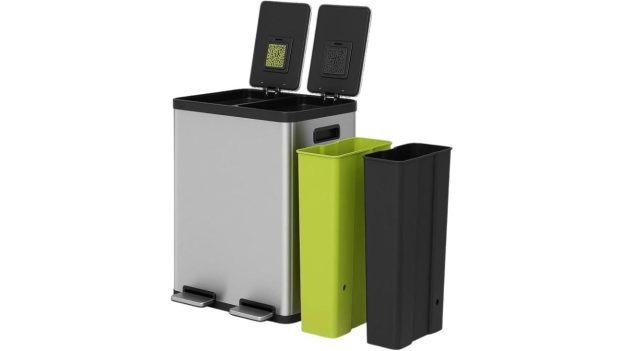 Dual Compartment Trash Can