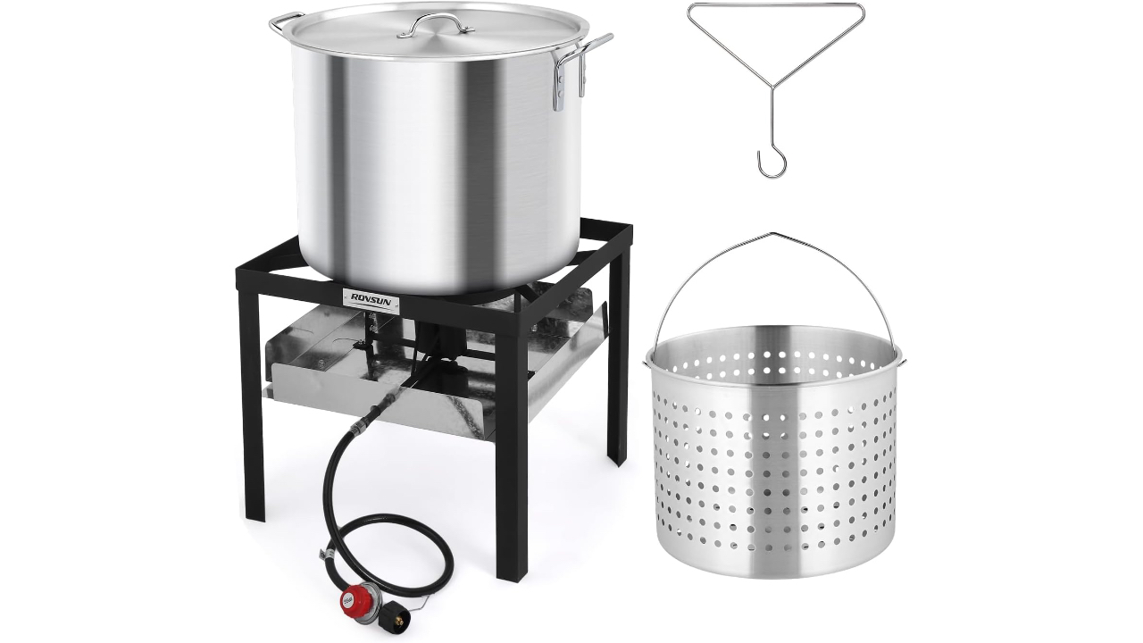 Rovsun Turkey Fryer 80QT: Big-Capacity Outdoor Frying with Heat