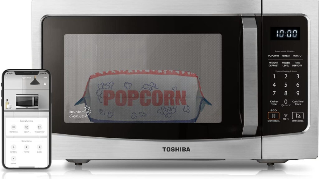 TOSHIBA ML-EM34P SS Smart Countertop Microwave - Best Microwaves