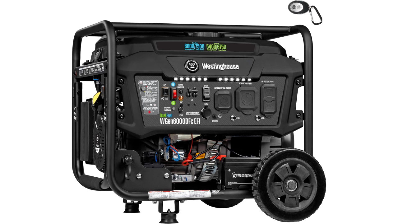 Westinghouse WGen6000DFc Review: Dual Fuel EFI Generator