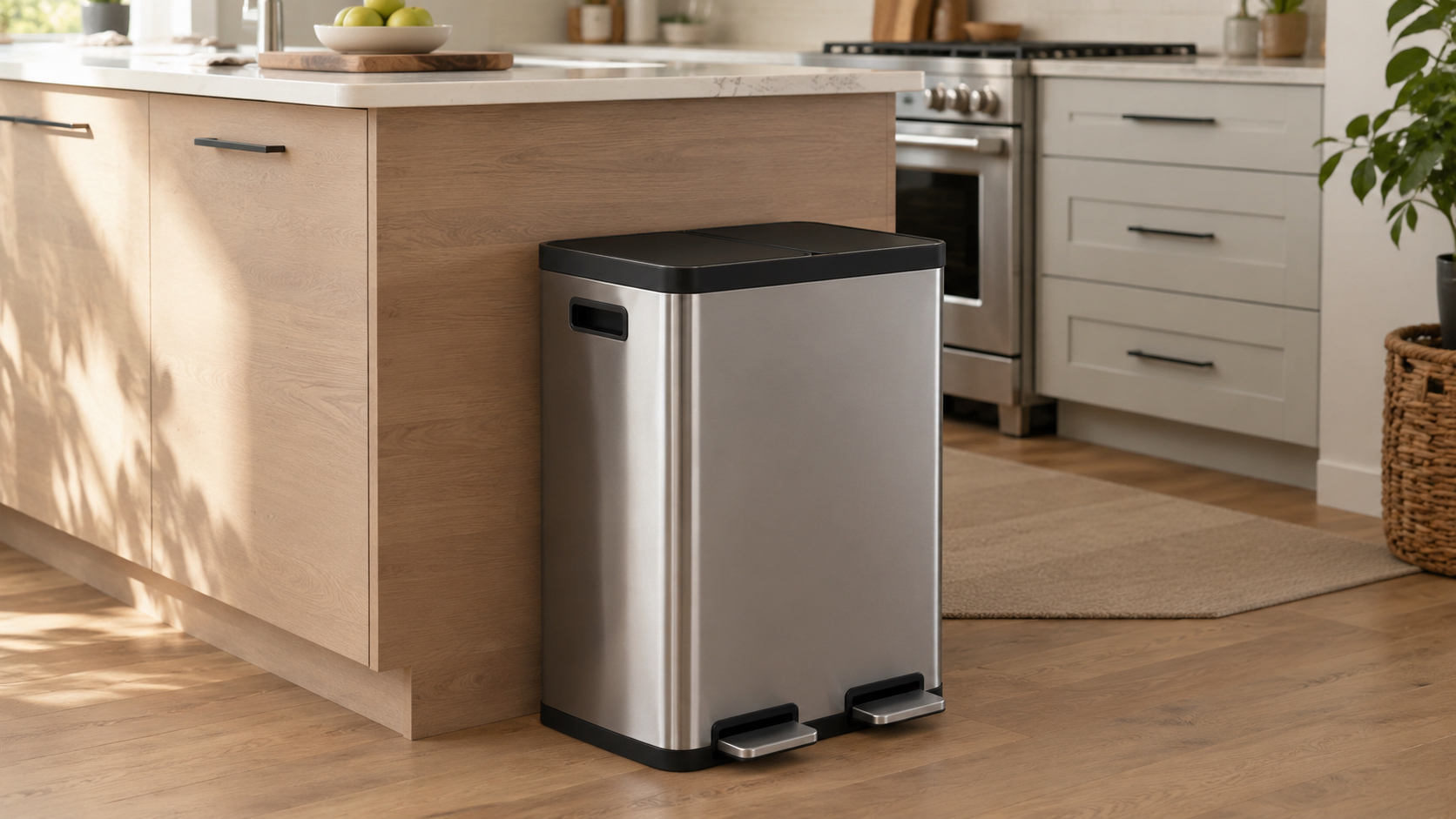 Dual Compartment Trash Can Review: Simpli-Magic