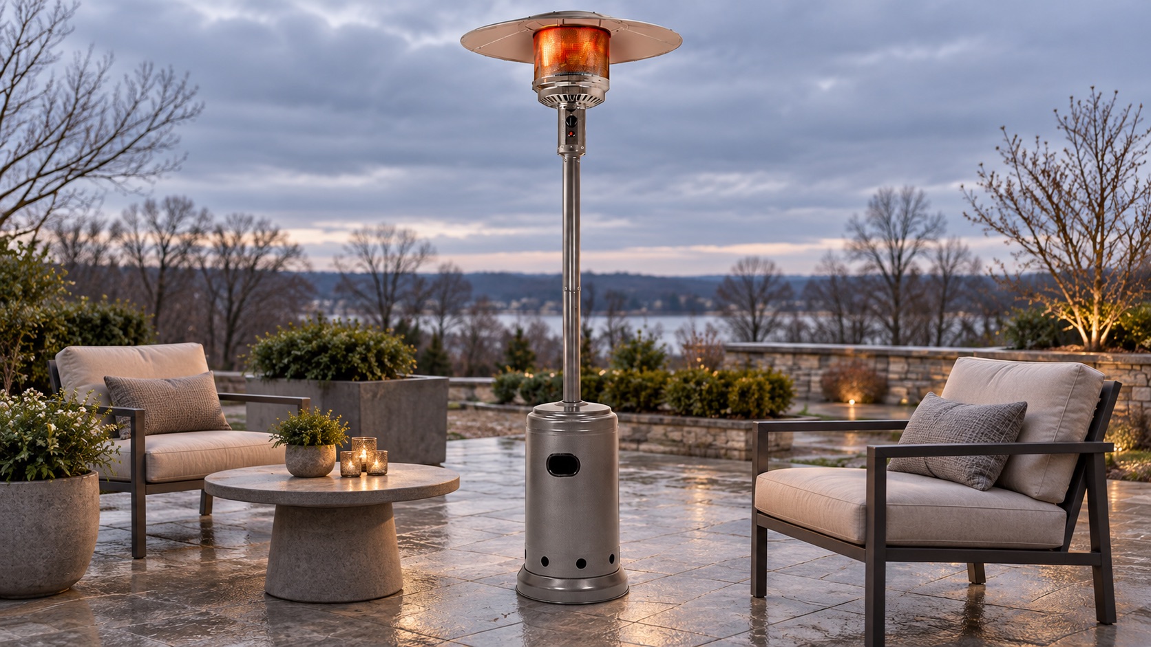 Amazon Basics Patio Heater - Hero